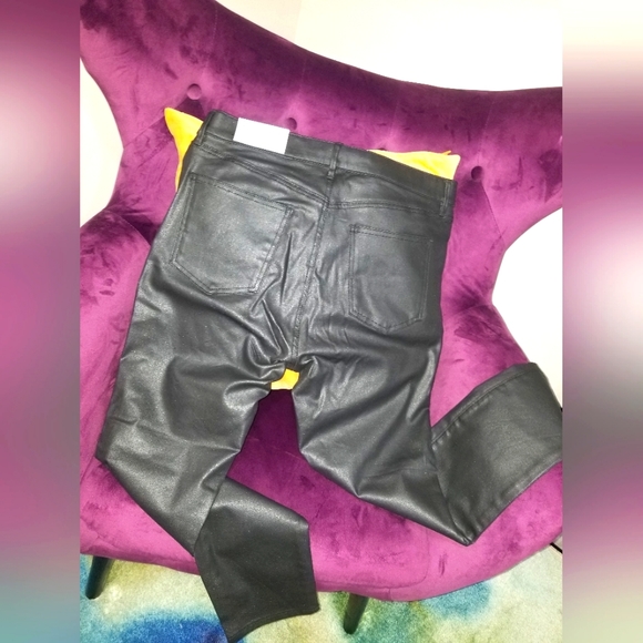 Coated Skinny Jeans - Ann Taylor Factory - Black - Stretch - Picture 3 of 6